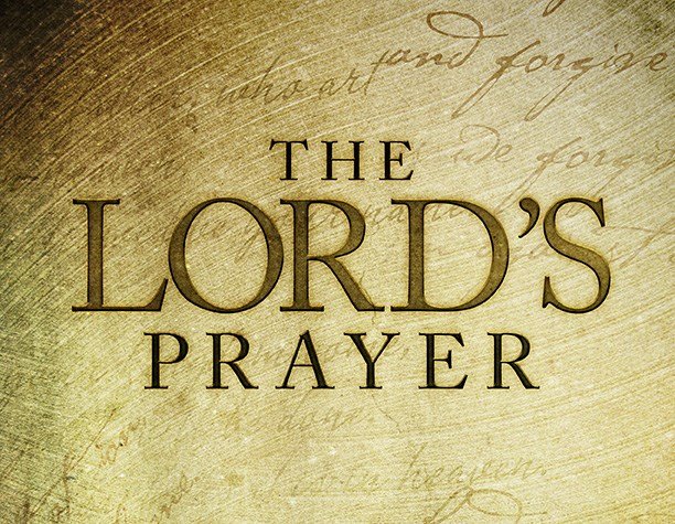 Lord's Prayer written in font